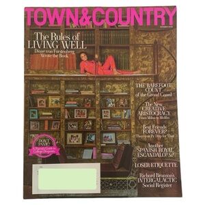 Town & Country Magazine  October 2024 Diane Von Furstenberg Rules Of Living Well